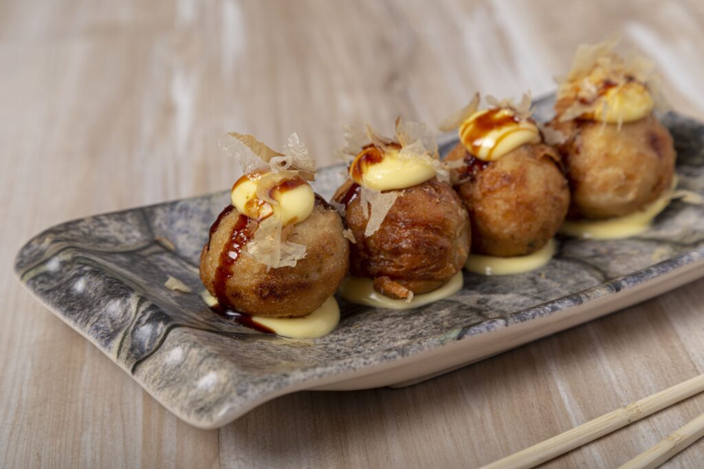 japanese-food-takoyaki-octopus-balls-wooden-background